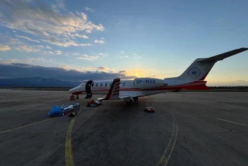 Transport oparzonych z Macedonii Północnej