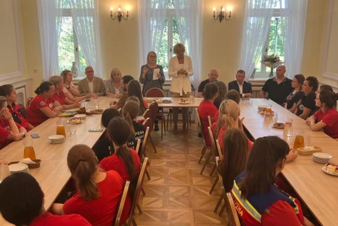 Pierwsza Dama RP na szkoleniu ukraińskich medyczek