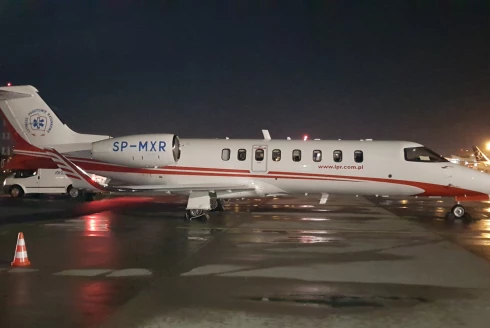 Pierwszy Learjet wylądował w Polsce